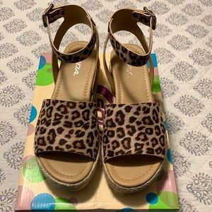 Cheetah print sandals